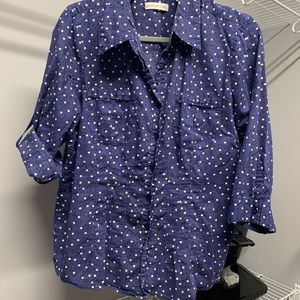 Dark blue Coldwater Creek Blouse